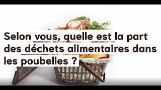 Microtrottoir 4  Selon vous quelle est la part des déchets alimentaires dans la poubelle [upl. by Missak342]