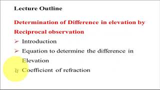 Trigonometric levellingReciprocal observation Difference in elevation [upl. by Atekram17]