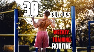 30 Pullups in a Row  Weekly Training Routine [upl. by Bois245]