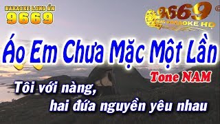 Karaoke Áo Em Chưa Mặc Một Lần  Tone Nam beat chuẩn  Nhạc sống LA STUDIO  Karaoke 9669 [upl. by Potash204]