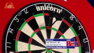 DDM13 114 Michael van Gerwen vs Vincent van de Voort [upl. by Aicilec]