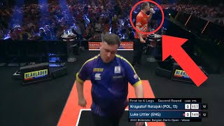 Luke Littler vs Krzysztof Ratajski Watergate Incident darts [upl. by Schalles]