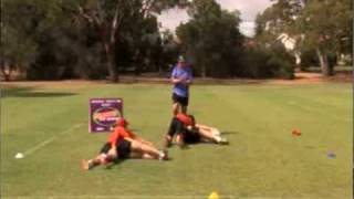 ruck cleanout rugby drills [upl. by Adnama293]