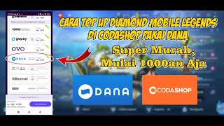 Cara Top Up Diamond Mobile Legends Di Codashop Pakai Dana Terbaru 2023 [upl. by Tasia]