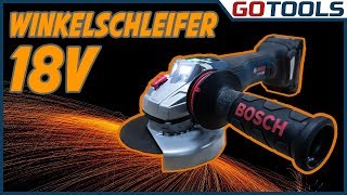 18V Bosch Akku Winkelschleifer  GWS 18V10 SC amp PSC mit PROCORE 80AH [upl. by Nellad]