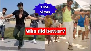 Tiger Shroff dancing on ghungroo song  Hrithik Roshan  War [upl. by Feigin]