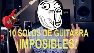 10 solos de guitarra increíblemente DIFÍCILES de tocar  ¡Te volarán la cabeza [upl. by Hoffmann]