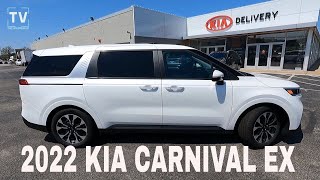 2022 KIA CARNIVAL EX Equipment and Review [upl. by Aikkin132]