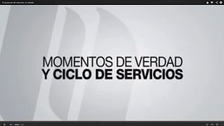 Momentos de Verdad y Ciclo de Servicios [upl. by Lukash]