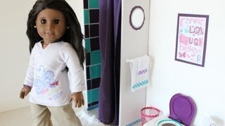 How to Make a Doll Shower  Doll Crafts [upl. by Orly582]