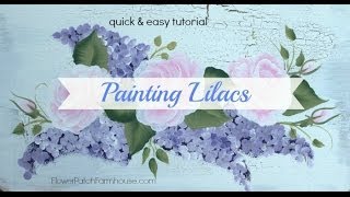 Paint Lilacs Fast and Easya tutorial [upl. by Sinnek837]