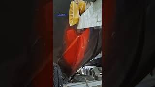 FIBERGLASS BOAT 🚢 REPAIR STRUCTURAL PUTTY AND PAINT boat shorts [upl. by Nnaesor]