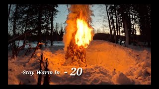 Off Grid Cabin  Snowy Cold 20  Staying Warm While Remote EP9 [upl. by Egrog377]