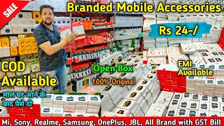 Branded Mobile Accessories Rs 24 Mi sony Jbl Oppo realme OnePlus samsung Accessories [upl. by Ilka]