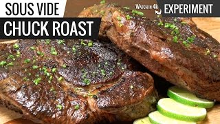 Sous Vide CHUCK ROAST Steak Experiment [upl. by Crandale]