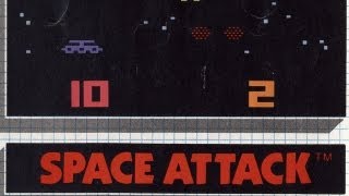 Classic Game Room HD  SPACE ATTACK for Atari 2600 review [upl. by Hathcock]