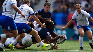 Tournoi des Six Nations féminin 2024  Le résumé de FranceItalie [upl. by Alioz]