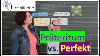 Präteritum und Perfekt  Vergangenheitsformen für Schüler erklärt Lernlibelle [upl. by Sikes]