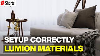 How to Correctly Setup the Materials in Lumion Shorts [upl. by Barker]