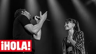 David Bisbal apadrina a Aitana OT la nueva princesa de su concierto [upl. by Hanafee]