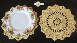 Pretty Doily Placemats Crochet Pattern amp Tutorial [upl. by Huesman402]