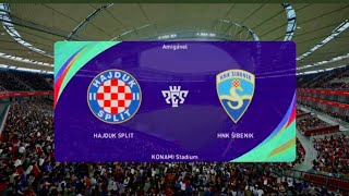 HNK Hajduk Split vs HNK Sibenik  PES SHNL 2425 [upl. by Airitac]