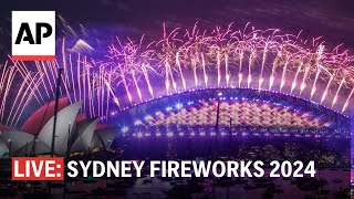 Sydney fireworks 2024 Watch Australia ring in the New Year [upl. by Fenelia]