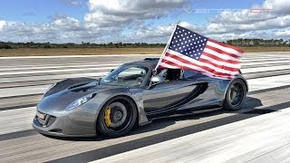 Worlds Fastest 27049 mph Hennessey Venom GT [upl. by Neelia270]