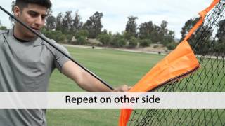 Bownet Pitching Screen Net Set Up Video [upl. by Rehtae]