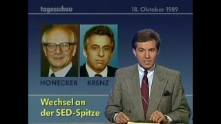 Vor 25 Jahren TVBerichte Teil 6 über quotDDRWendequot in quotTAGESSCHAUquot vom 1510 bis 31101989 [upl. by Stillman171]