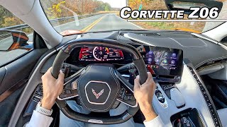 Living with the New 670hp Corvette Z06  Is the Flat Plane V8 Chevy a Supercar POV Binaural Audio [upl. by Olson545]