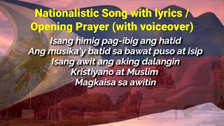 Nationalistic Song  Opening Prayer LAC SESSIONTRAININGSSEMINARS [upl. by Anirbac]