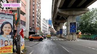 Kochi South Railway station ERS to Palarivattom 4k video [upl. by Htaek]