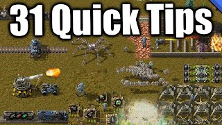 31 Extremely Quick Factorio Tips  Season 1 Marathon [upl. by Seth617]