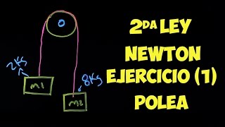 FÍSICA 2da Ley de Newton Ejercicio 1 Polea BACHILLERATO AULAEXPRESS [upl. by Aldus953]