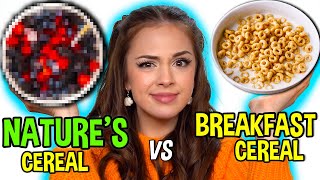 NATURES CEREAL IS A REAL THING  I tried trending Tik Tok breakfast [upl. by Ludwigg]