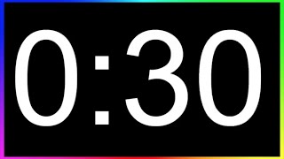 Minuteur 30sec ALARME🚨 Compte à Rebours 30 Secondes Minuterie 30 Secondes Décompte 30sec [upl. by Nhguaved]