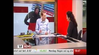 Peter Jensen about the 2012 North Pole Marathon to Danish Television TV2 Newswmv [upl. by Hardi]