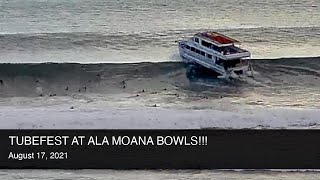 Ala Moana Bowls — South Swell of the Summer  August 17 2021 [upl. by Bear]