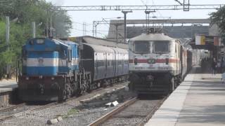 Badly Shaking GZB WAP7 with 12263 PUNENZM AC Duronto Massive Acceleration at Kopar [upl. by Jerrol]