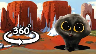 KITTEN KITTEN Scatman cat dance But Its 360 VR Video [upl. by Lesoj]