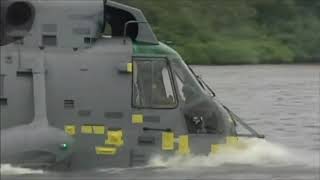 Canadian CH124 Sea King water landing demonstration with Prince William [upl. by Targett408]