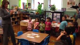 US Rep Cheri Bustos visits Webster Head Start [upl. by Enait]