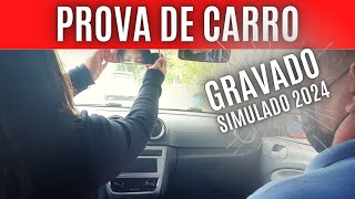 Exame Gravado  Prova de Carro da Autoescola  Simulado 2024 [upl. by Repard]