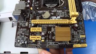 TARJETA MADRE ASUS H81MK unboxing SOCKET LGA 1150 PARA PROCESADORES INTEL CUARTA GENERACION [upl. by Jim]