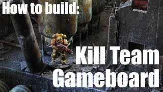 How to build a Kill Team Gameboard  Warhammer 40000  Necromunda  Ruined City  Ruins [upl. by Anagrom782]