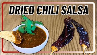 Salsa Roja Recipe  Using Mexican Dried Chili Guajillo Poblano [upl. by Halfdan]