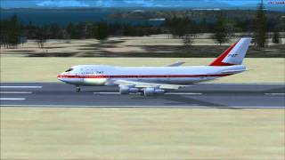 FSX Boeing 747100 RA001 Takeoff HD Ultra High Graphics [upl. by Berard]