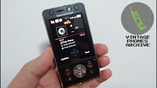 Sony Ericsson W910i Walkman Mobile phone menu browse ringtones games wallpapers [upl. by Kaehpos]