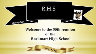 Rockmart High School  Class of 1963 50th Reunion [upl. by Ahsyekat]